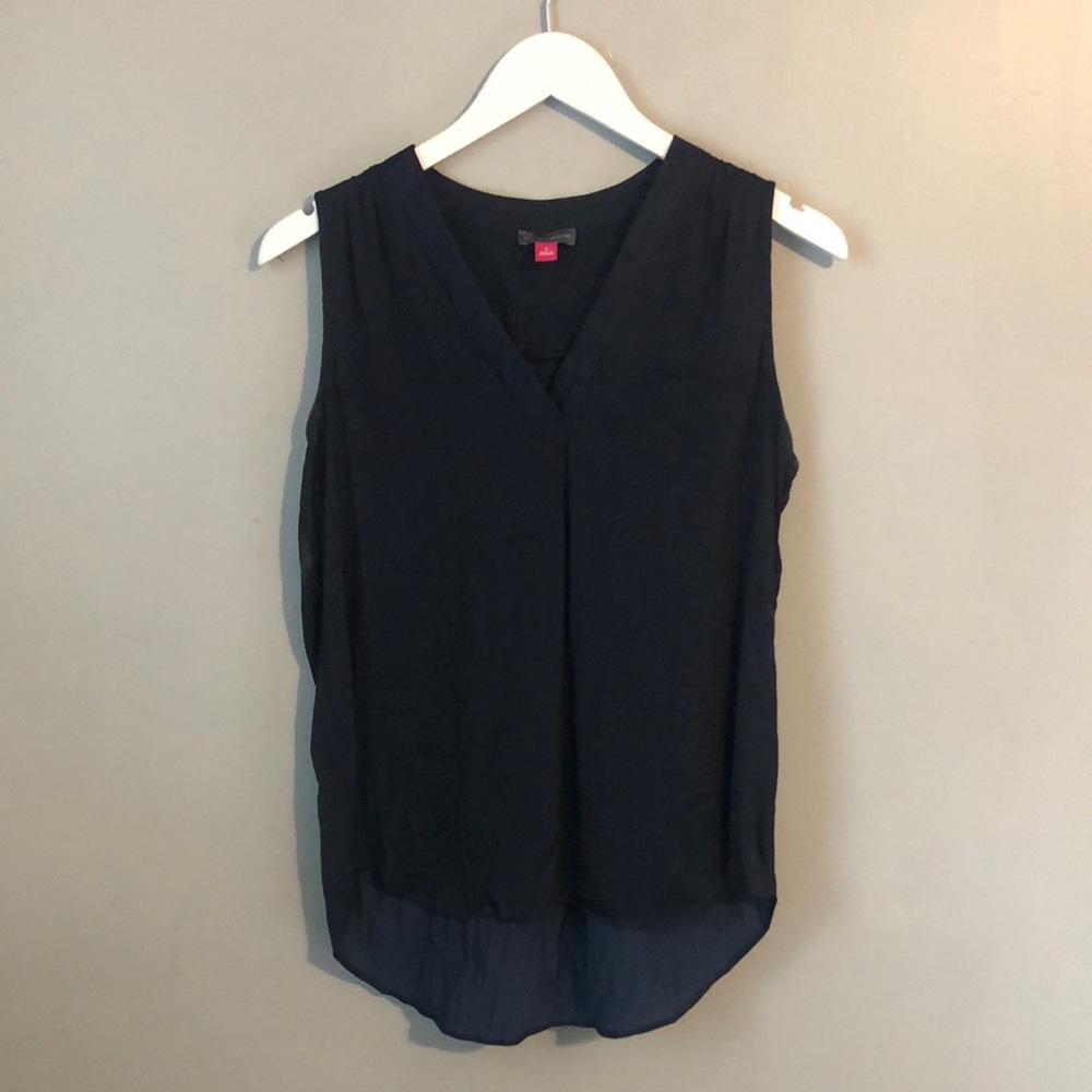 Vince Camuto Black Sleeveless Blouse